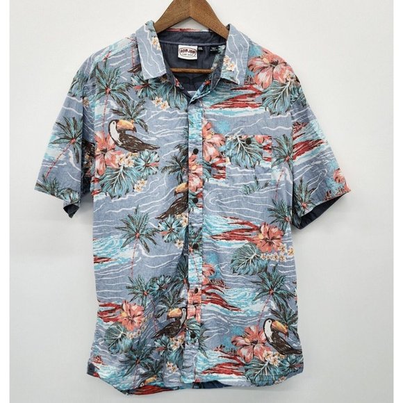 Ron Jon Other - Ron Jon Surf Shop Mens Short Sleeve Button Up Tropical Hawaiian Shirt Size XXL